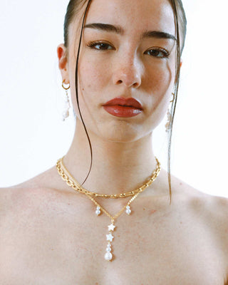 Collar sueña lindo en perla gigante y perla madre