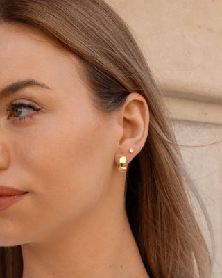 Aretes mini Huggies Silver