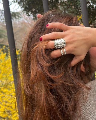 Anillo 4 Martinis plis Silver