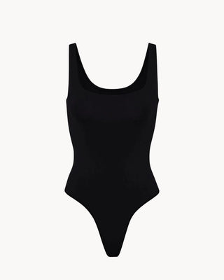 Body Shape Sculpt sin manga crema, detalle escote cuadrado Pialü