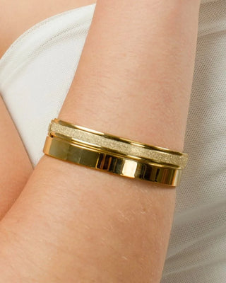 Brazalete Vendome dorado en acero inoxidable waterproof de Pialü