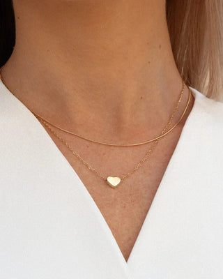 Collar serpiente dorado clásico minimalista, acero inoxidable waterproof de Pialü