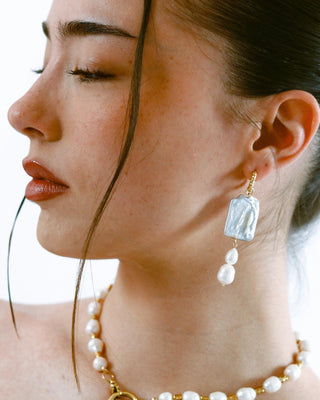 Aretes de perla barroca Dulcinea