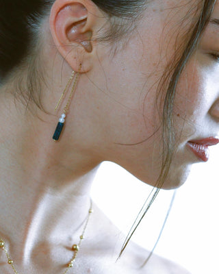 Aretes de malaquita de la suerte