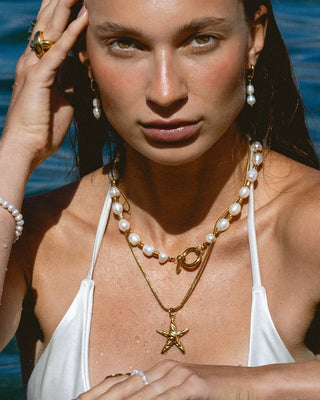 Mix collar charms multiusos Versailles en perlas gigantes