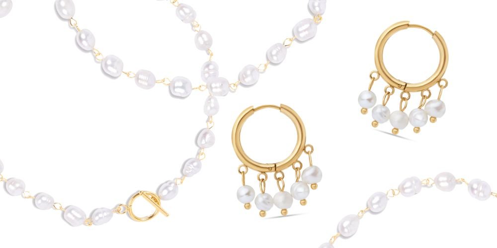 La elegancia atemporal del collar con perlas: Descubre las joyas en acero inoxidable perfectas para ti - pialu