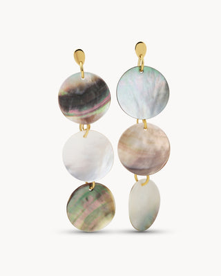 Aretes en perla madre La diosa