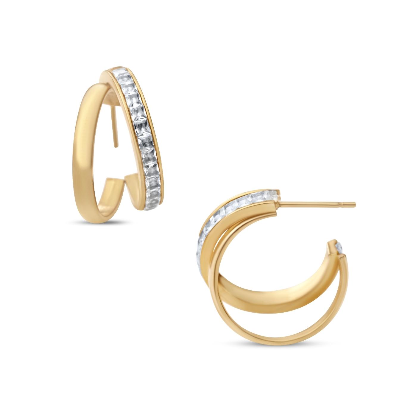 Argollas Emily con cristales