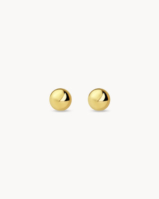 Aretes studs esfera gold
