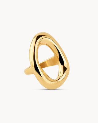 Anillo de aro le gusta el rock