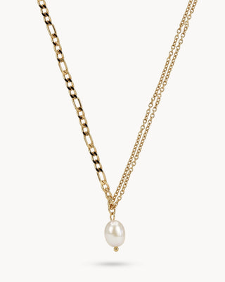 Collar Cadenas y Perla
