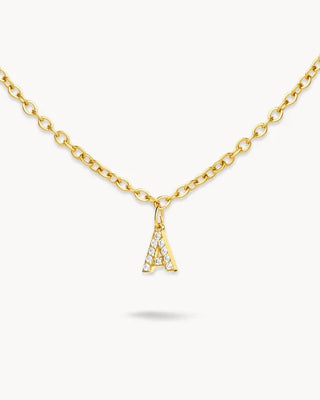 Collar Encanto con inicial en zircones