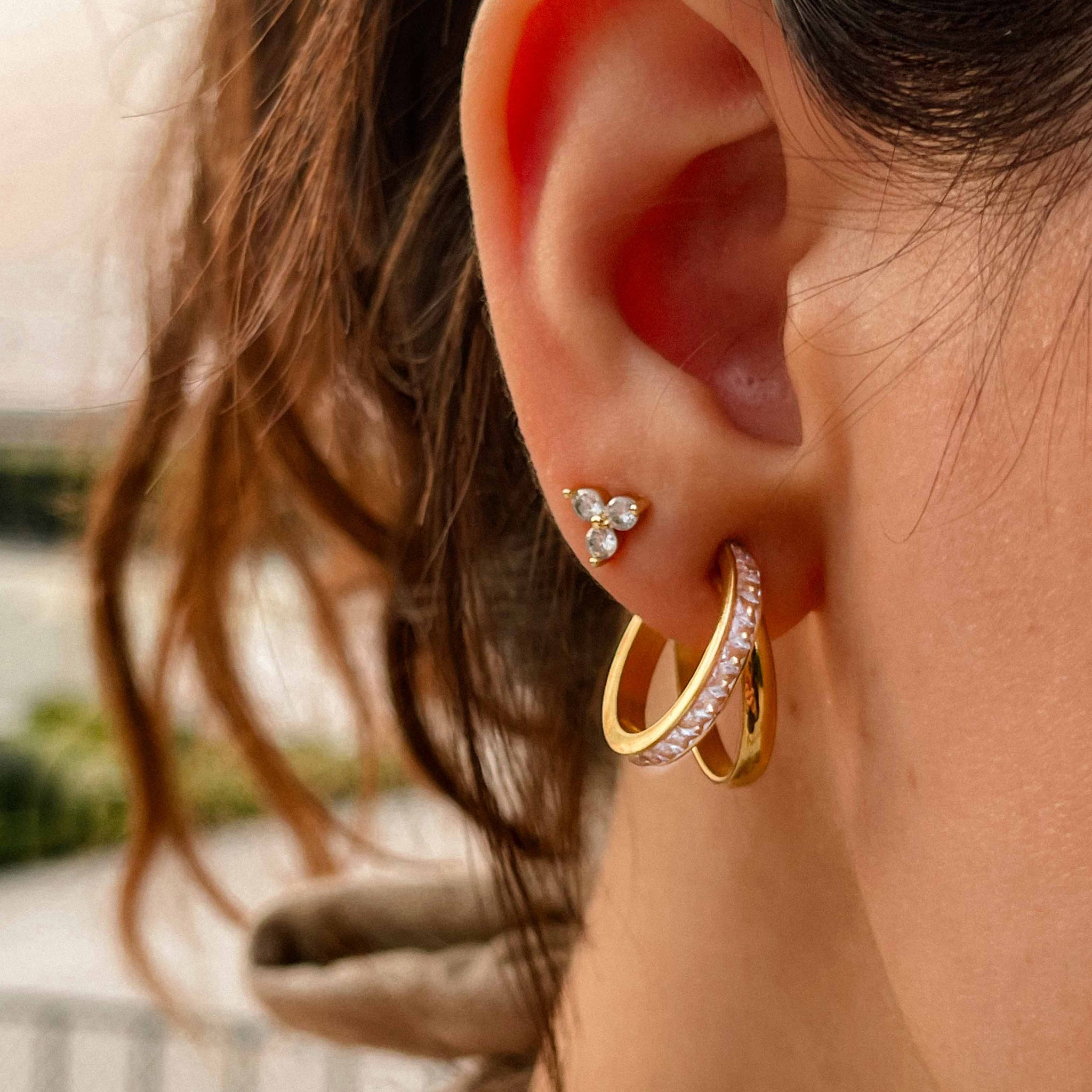 Argollas Emily con cristales