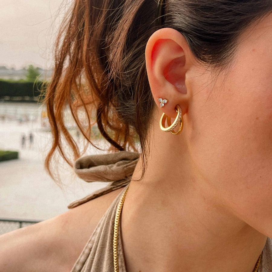 Argollas Emily con cristales