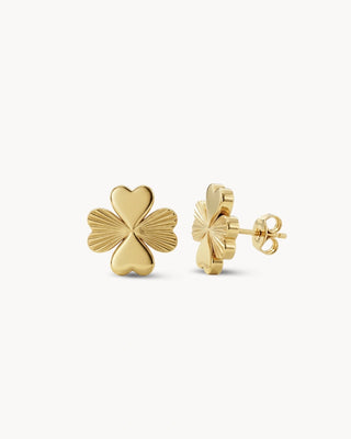 Aretes Trébol Dorado