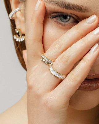 Anillo con zircones finos Montefino - pialu