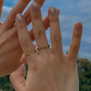 Anillo con Zircones Isla - pialu