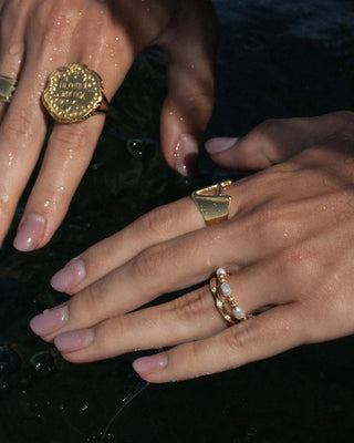 Anillo Veronique con zircones