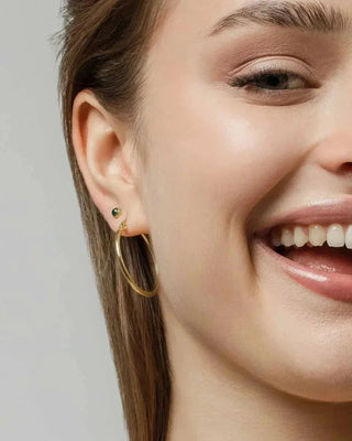 Argollas finas clásicas Maria - pialu