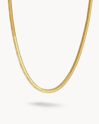 Cadena de serpiente plana Fina