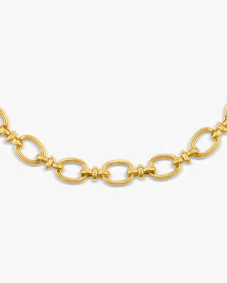 Collar dorado de cadena trenzada gruesa ajustable, waterproof de Pialü