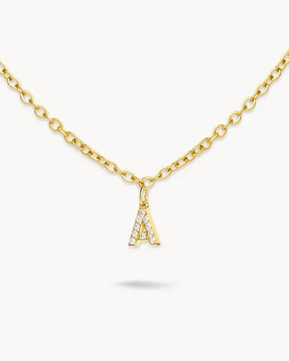 Collar Encanto con inicial en zircones