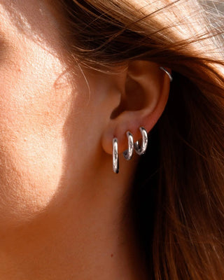 Aros clásicos Gala color plata