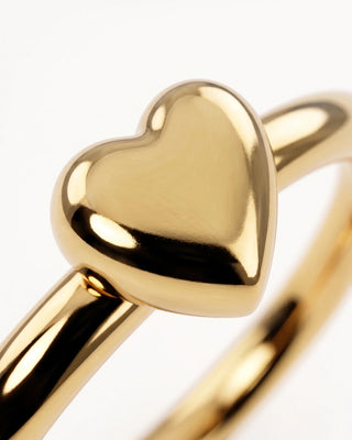 Anillo Corazón Dorado