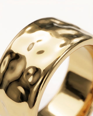 Anillo Martillado Ancho