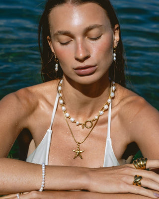 Mix collar charms multiusos Versailles en perlas gigantes