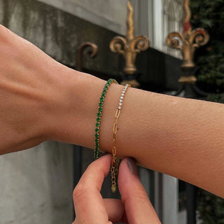 Pulsera Tennis Ivy Esmeralda - pialu