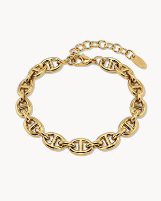 Pulsera Eslabones Dorados Ancla
