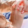 Anillo Veronique con zircones - pialu