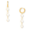 Aretes Versailles colgantes con perlas naturales - pialu