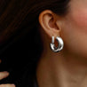 Argollas Bold ligeras color plata - pialu