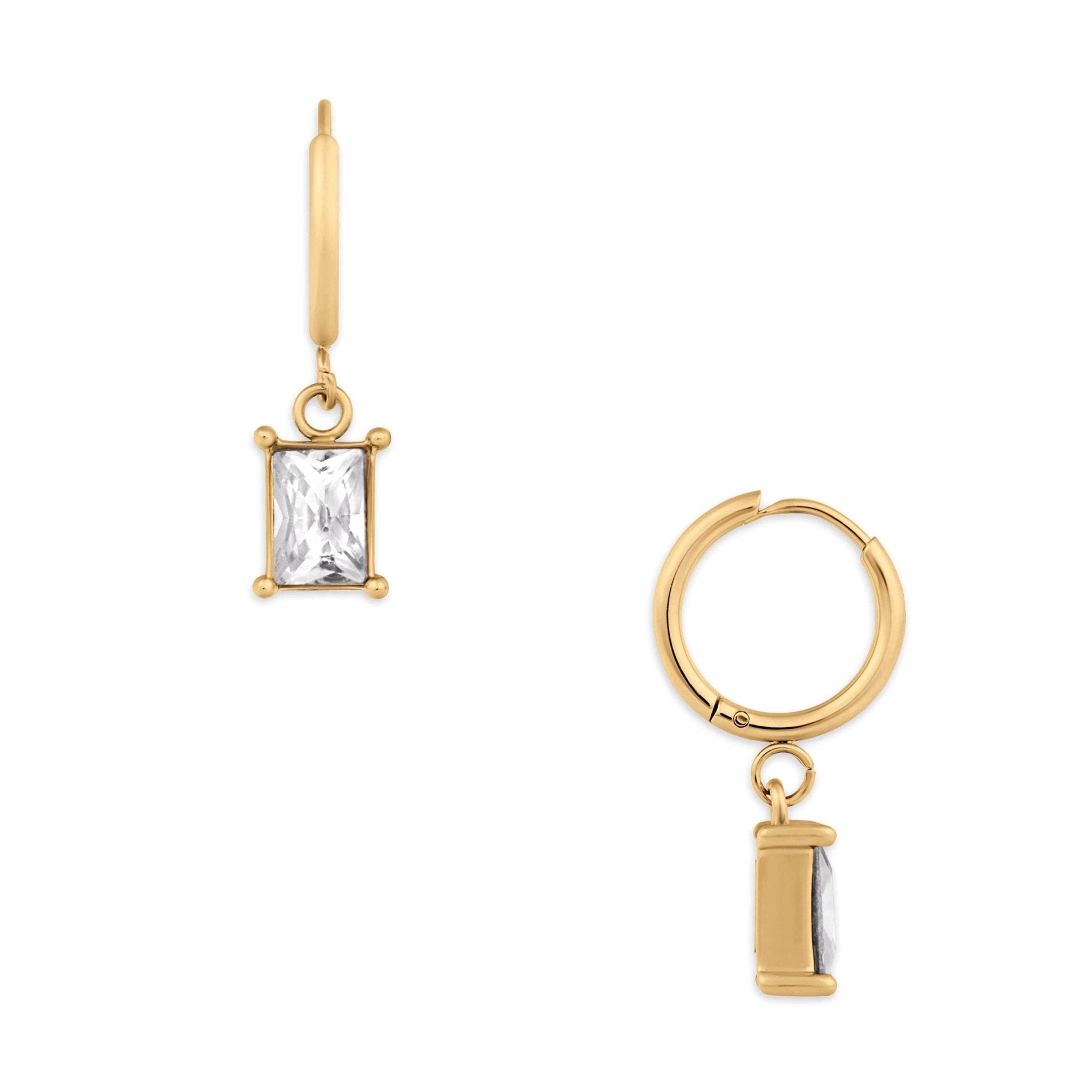 Argollas con Zircón Honey - pialu