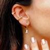 Argollas con Zircón Honey - pialu