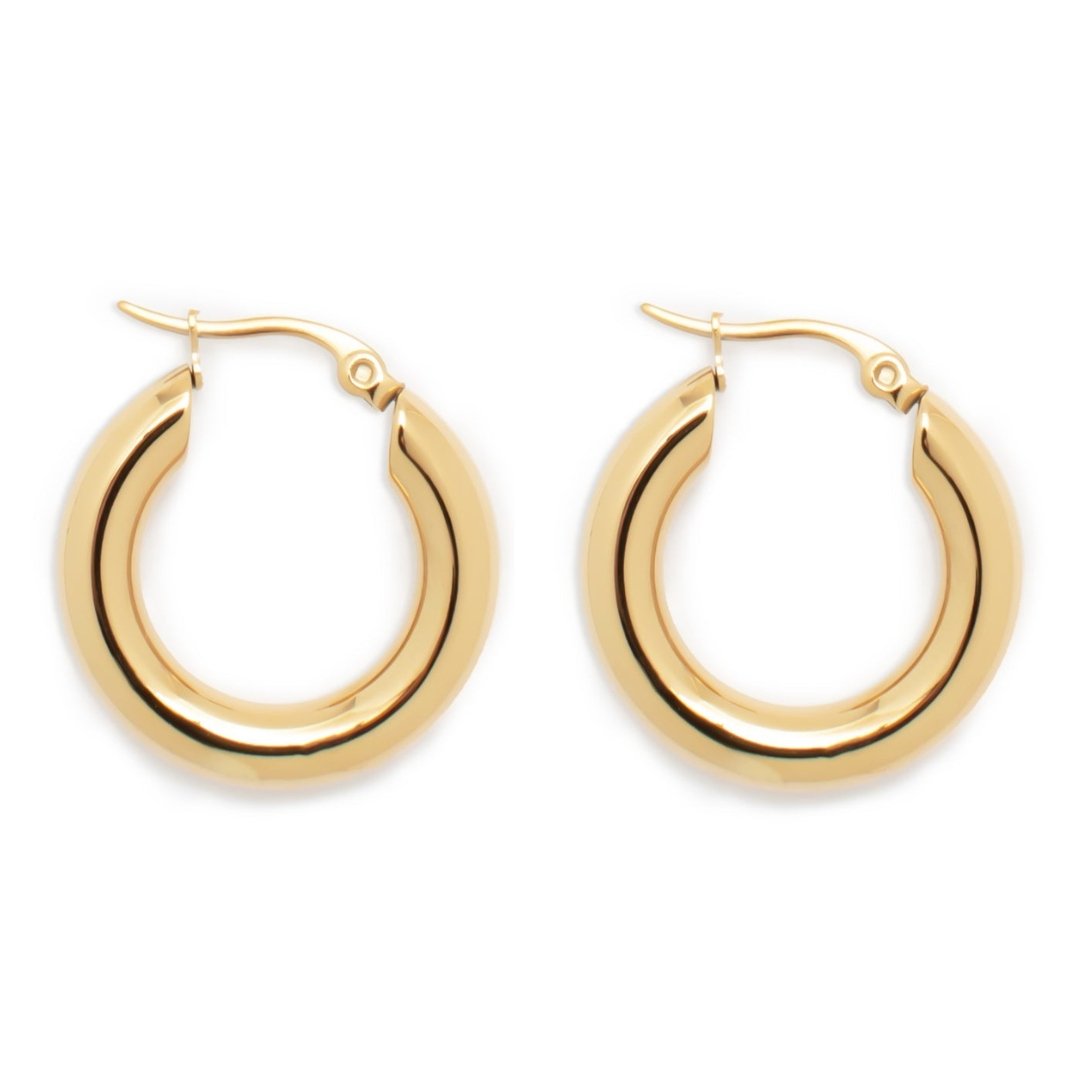 Argollas en forma de gota gruesas - pialu