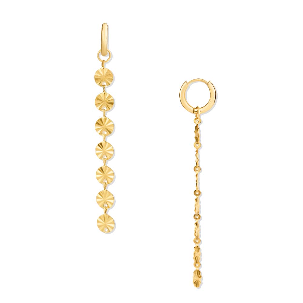 Argollas Floret con colgantes - pialu