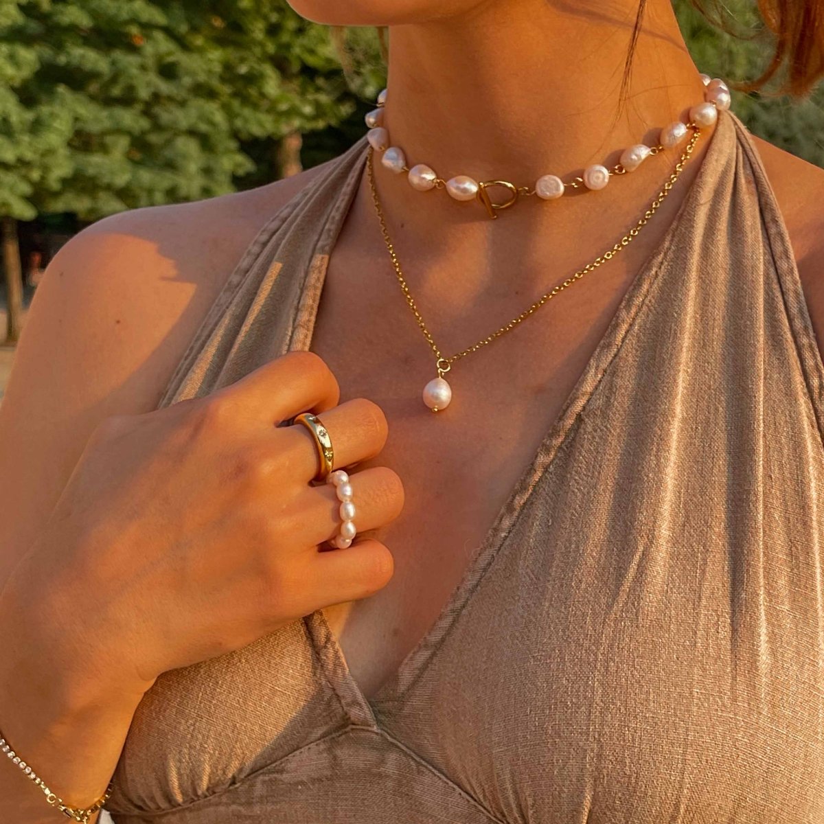 Collar Barroca con perla natural - pialu