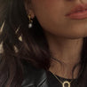 Hoops colgantes de perla barroca - pialu