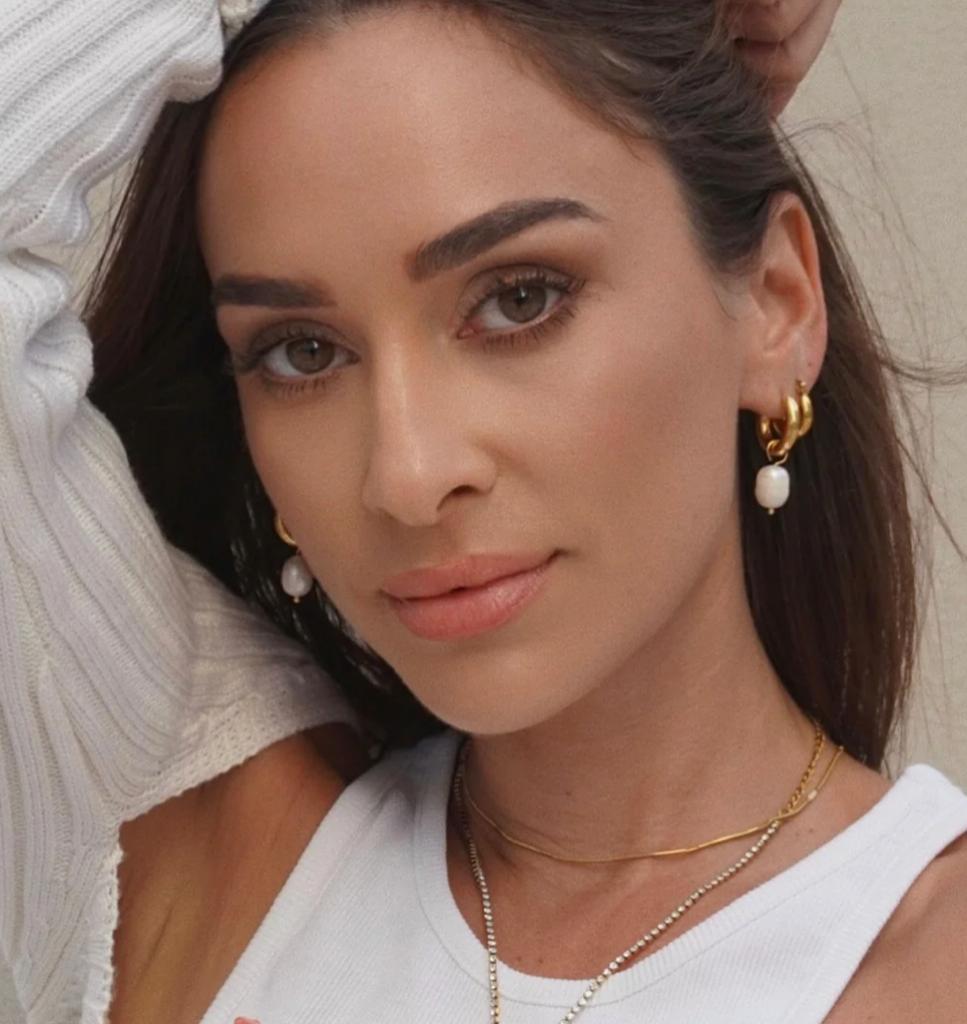 Hoops colgantes de perla barroca - pialu