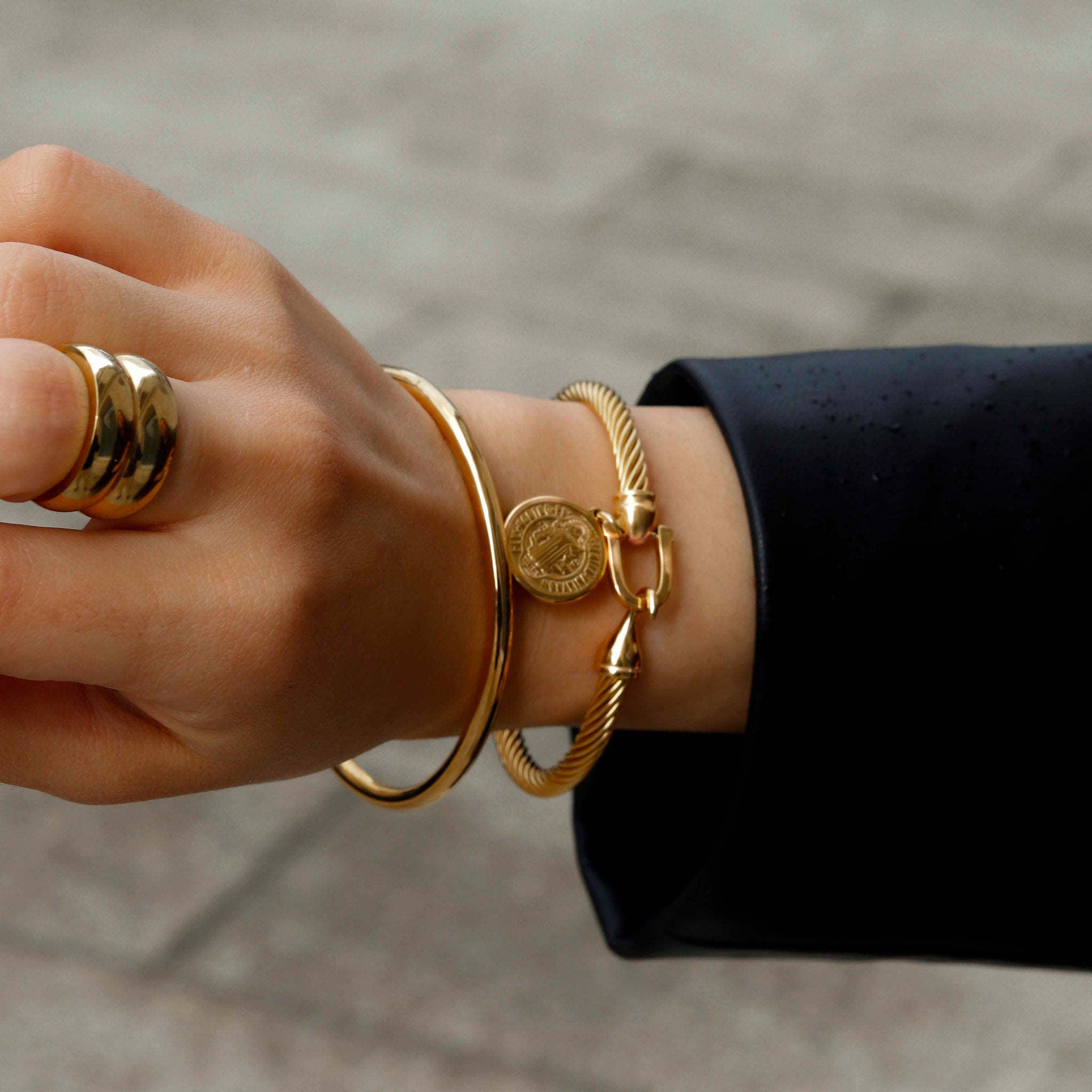 Pulsera Rope con dije San Benito reversible
