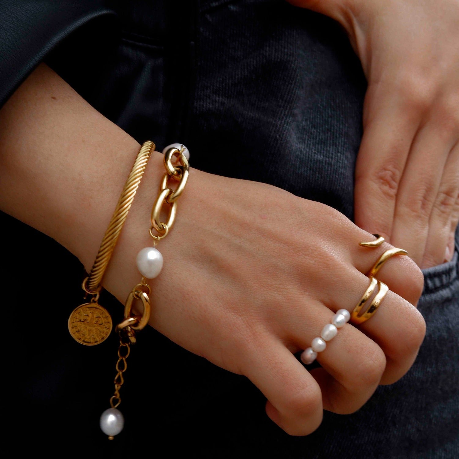 Pulsera Mancora con perlas naturales - pialu